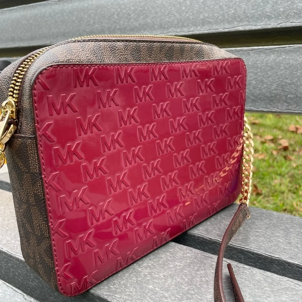 Michale Kors Bag,Michael Kors Burgundy Crossbody Bag
